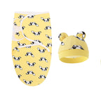 Couverture d'emmaillotage avec bonnet