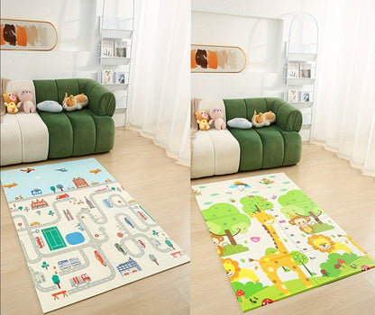 Tapis de sol portable avec motif d'animaux cartoon