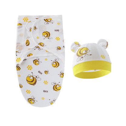 Couverture d'emmaillotage avec bonnet