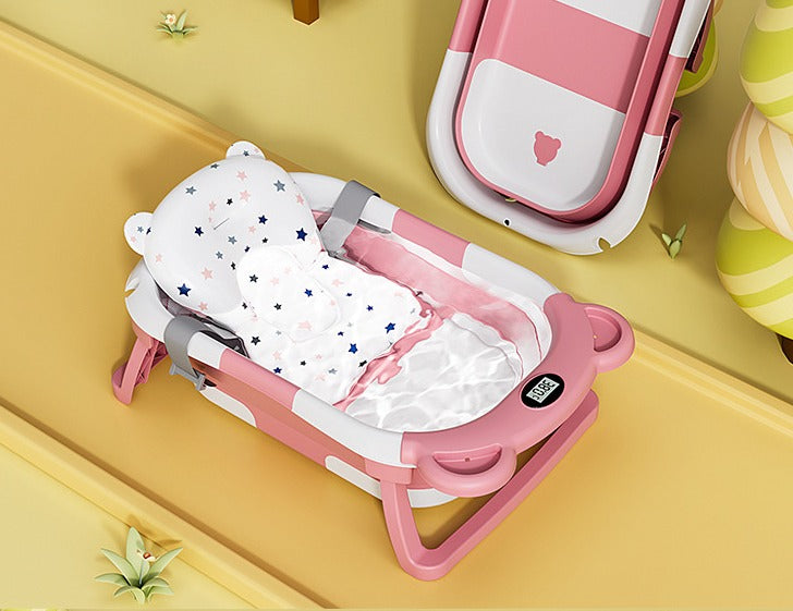 Baignoire bébé pliable avec thermomètre intégré 