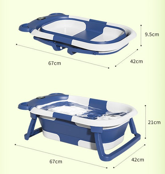 Baignoire bébé pliable avec thermomètre intégré 