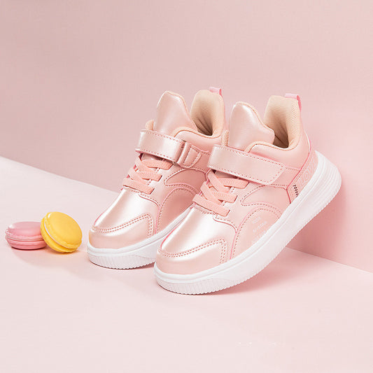 Baskets pour fille en cuir synthétique
