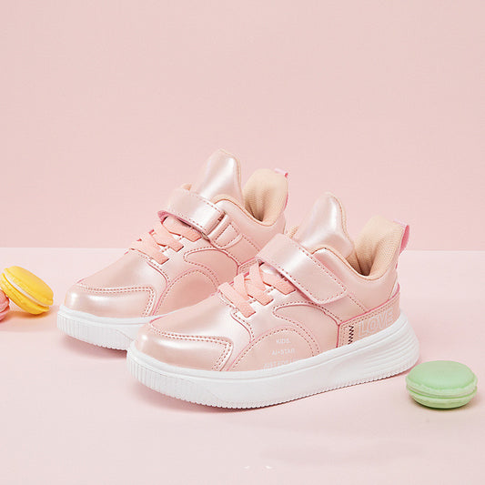 Baskets pour fille en cuir synthétique