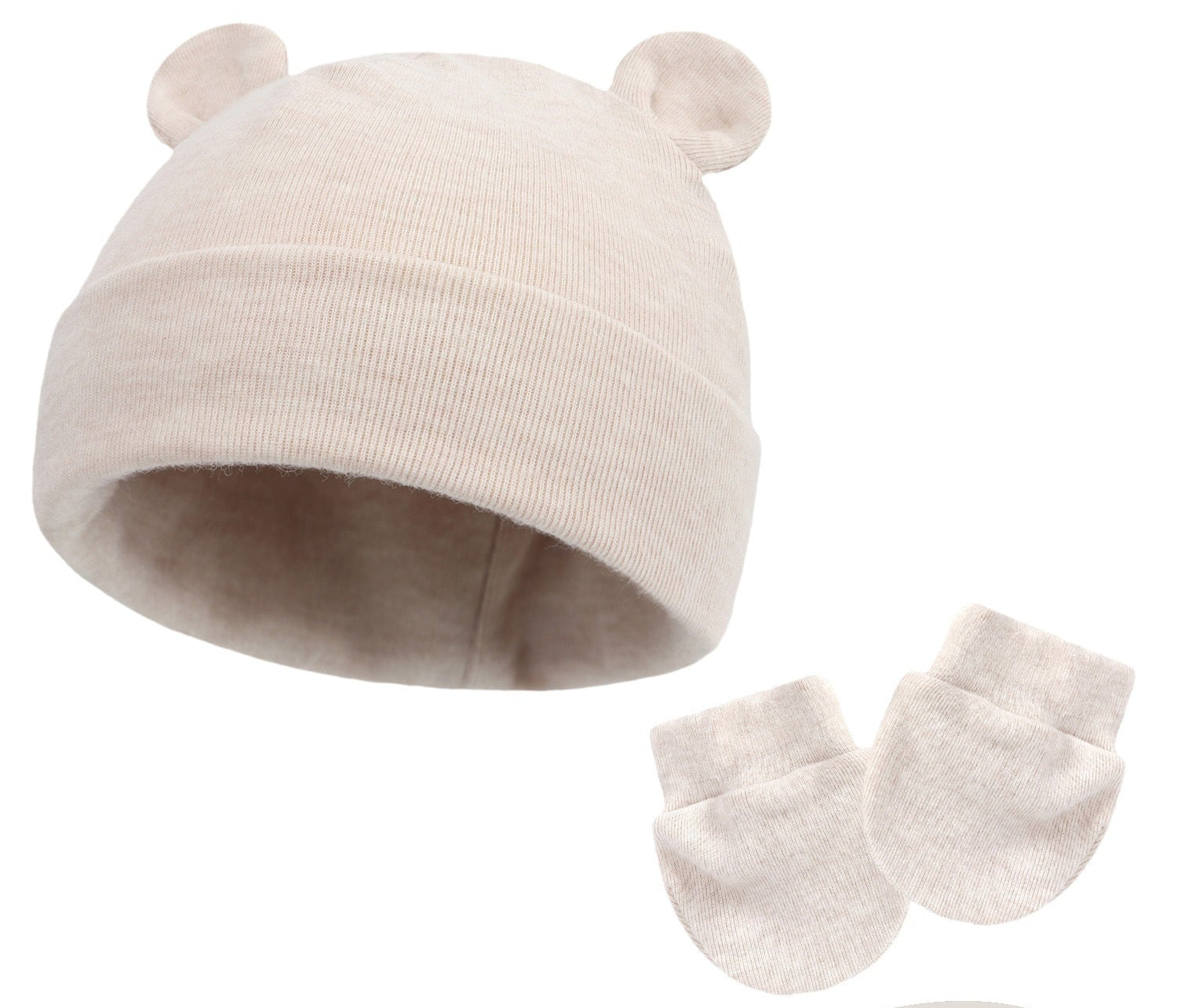 Bonnet et moufles pour bébé en coton - Mum&Choupinou #