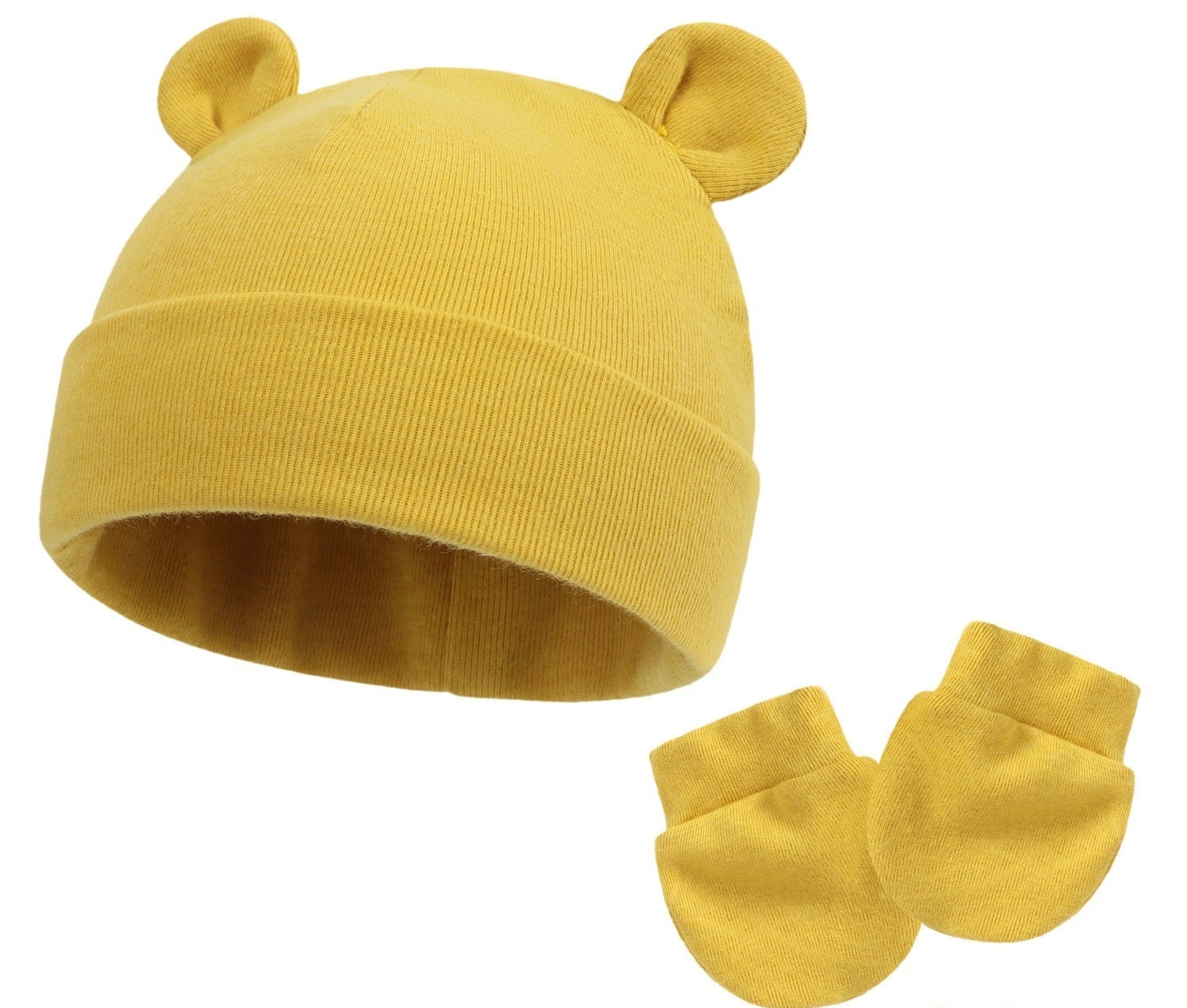 Bonnet et moufles pour bébé en coton - Mum&Choupinou #