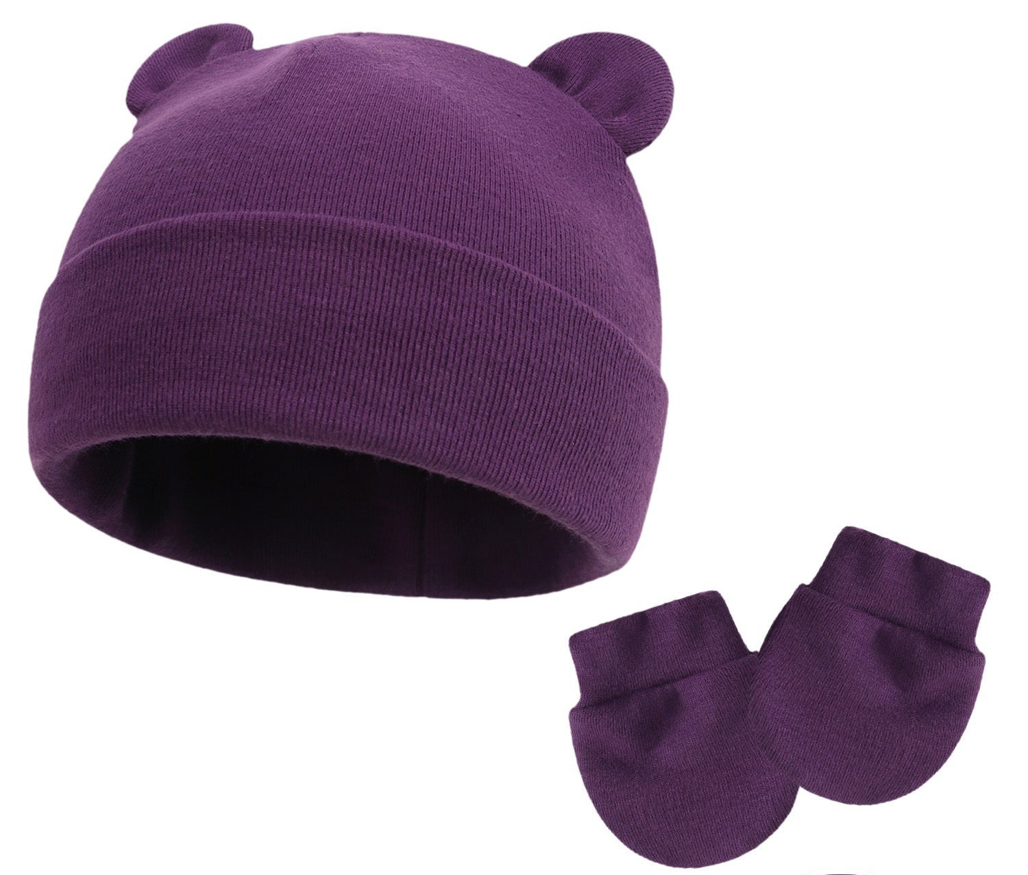 Bonnet et moufles pour bébé en coton - Mum&Choupinou #