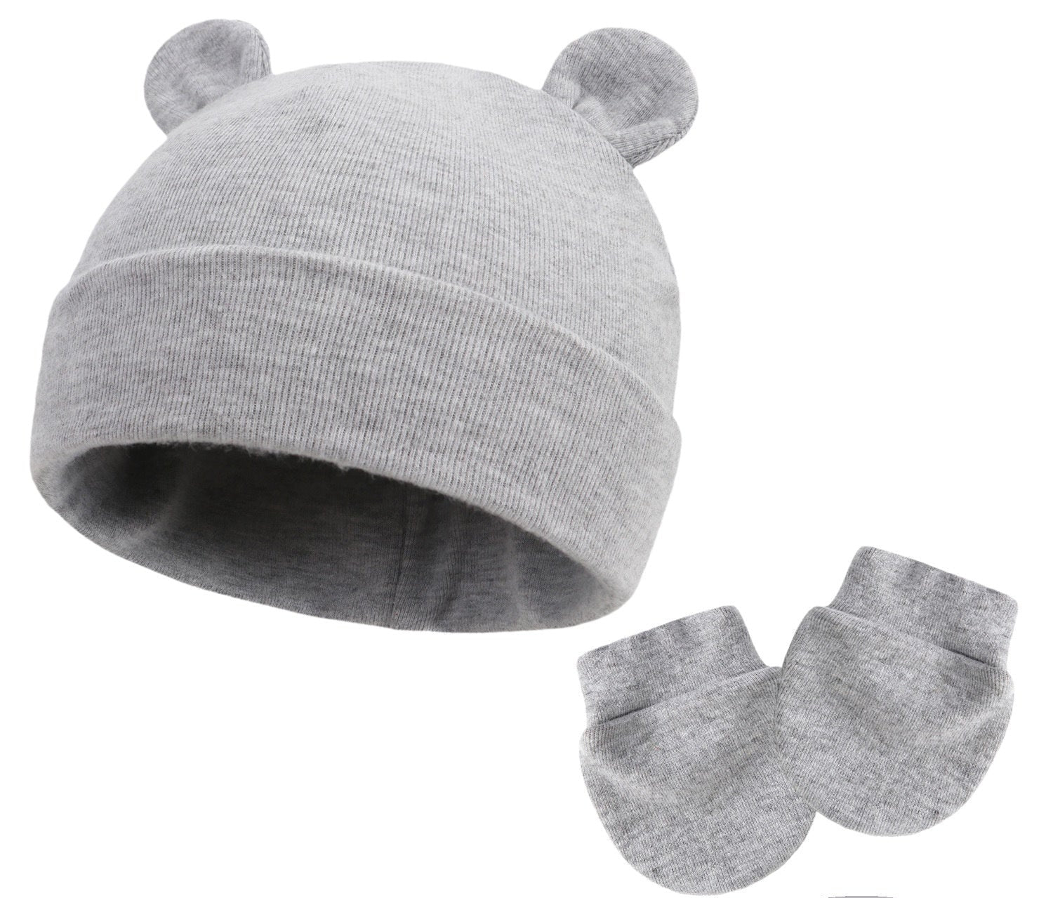 Bonnet et moufles pour bébé en coton - Mum&Choupinou #