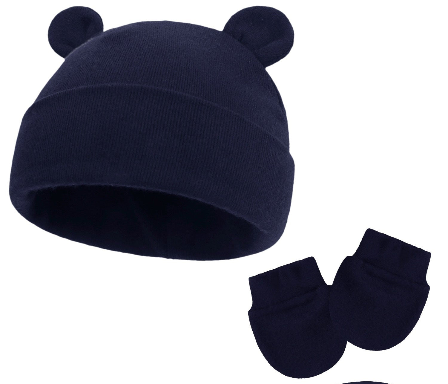 Bonnet et moufles pour bébé en coton - Mum&Choupinou #