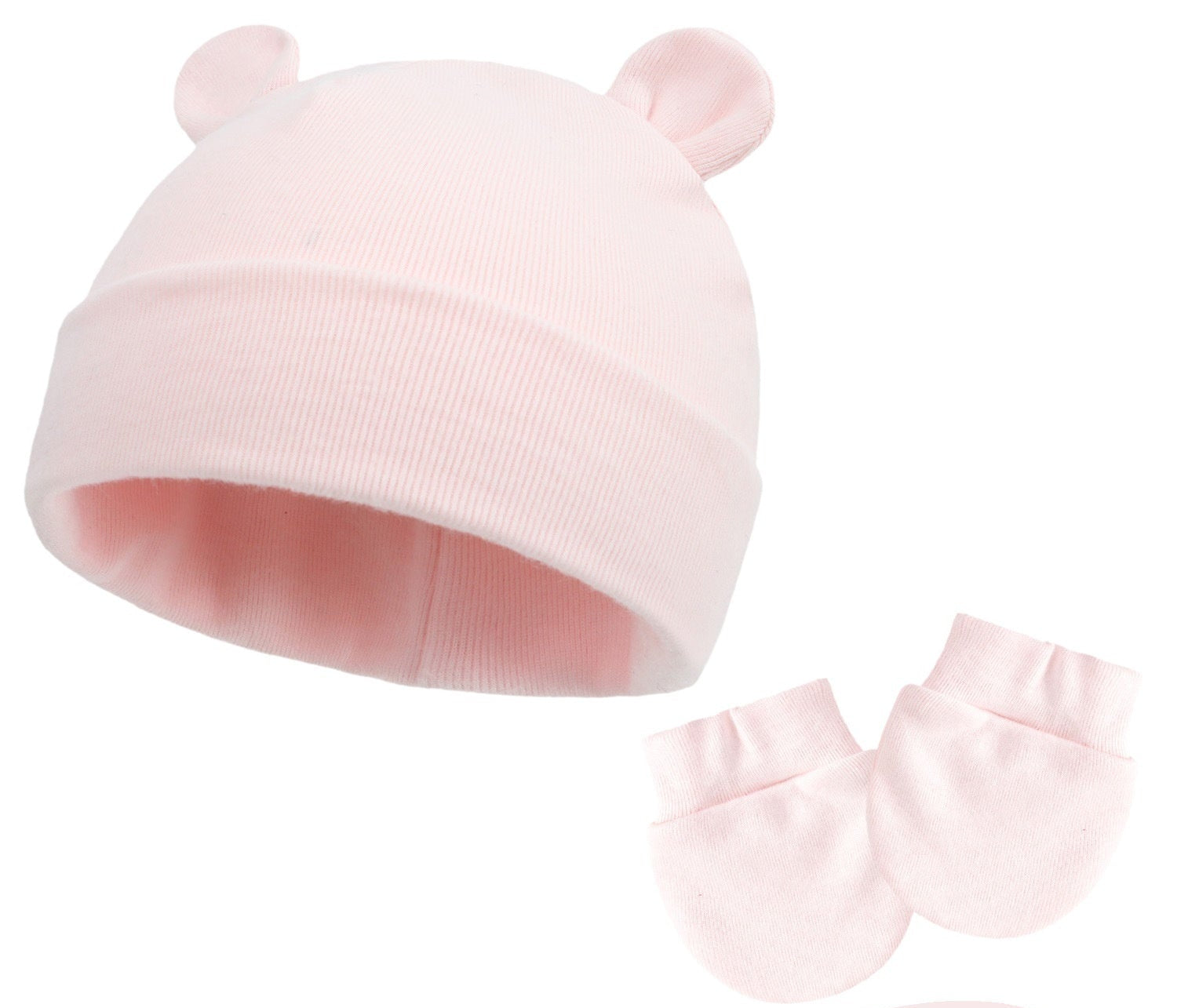 Bonnet et moufles pour bébé en coton - Mum&Choupinou #