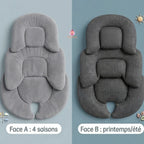 Coussin 2 faces pour poussette nacelle siège auto