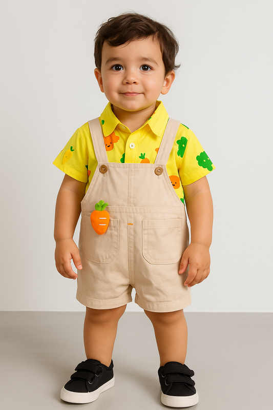 Ensemble salopette et t-shirt d'été