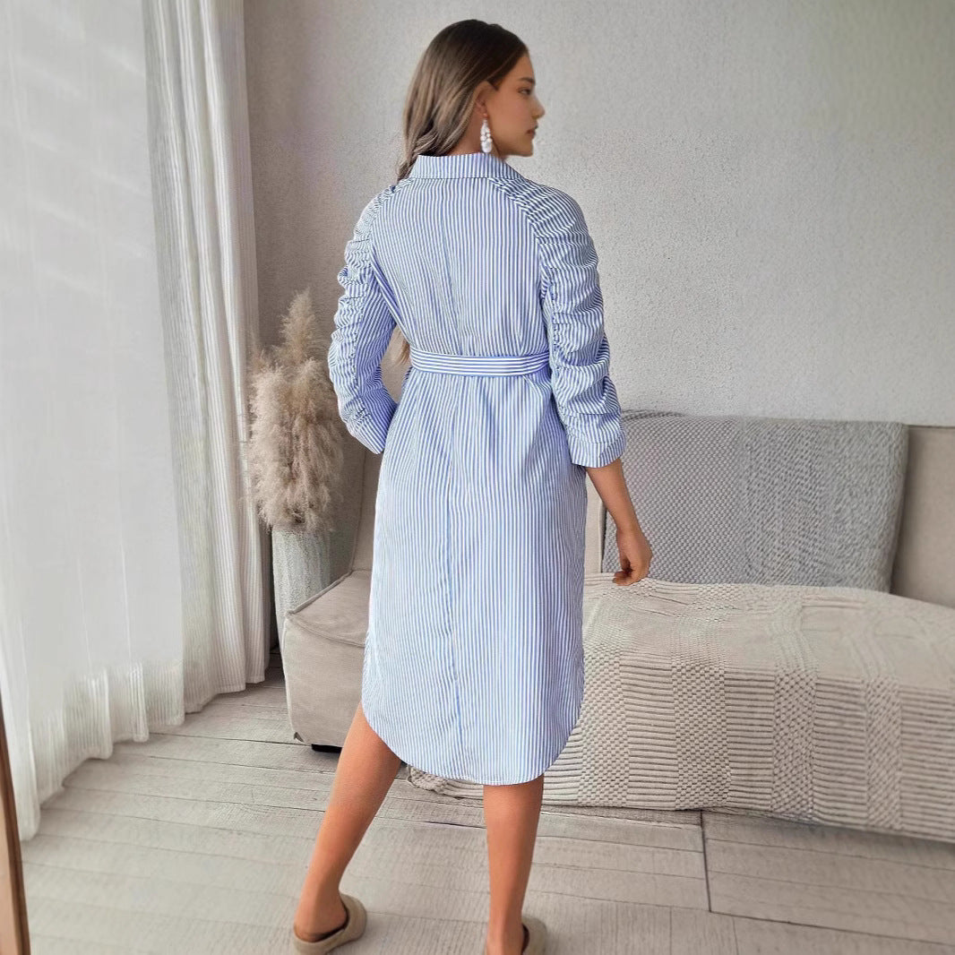 Chemise robe rayée pour femme enceinte - Mum&Choupinou #