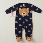 Grenouillère garçon manches longues à pieds