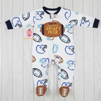 Grenouillère garçon manches longues à pieds