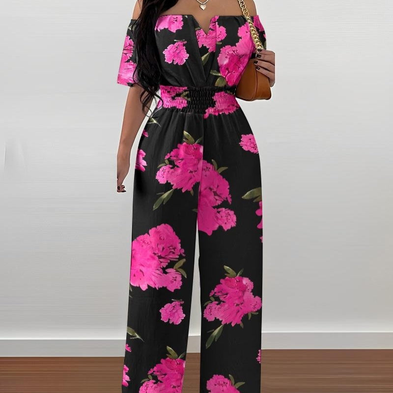 Combinaison ample à col dénudé pour femme