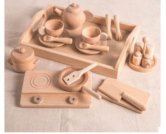 Dinette en bois pour enfant