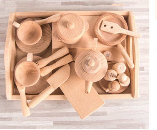 Dinette en bois pour enfant