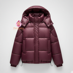 Doudoune courte à capuche femme