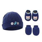 Ensemble bonnet chaussons et mitaines bébé 