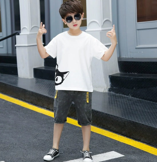 Ensemble short et tee-shirt garçon