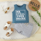 Ensemble 2 pcs débardeur et short pour enfant