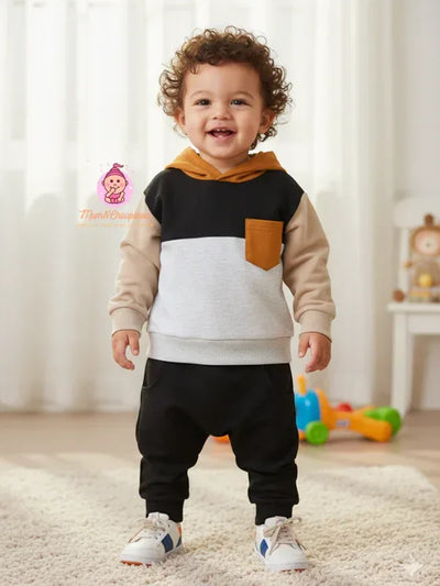 Ensemble de survêtement bébé à capuche