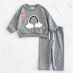 Ensemble de survêtement Arc-en-ciel pour bébé et enfant
