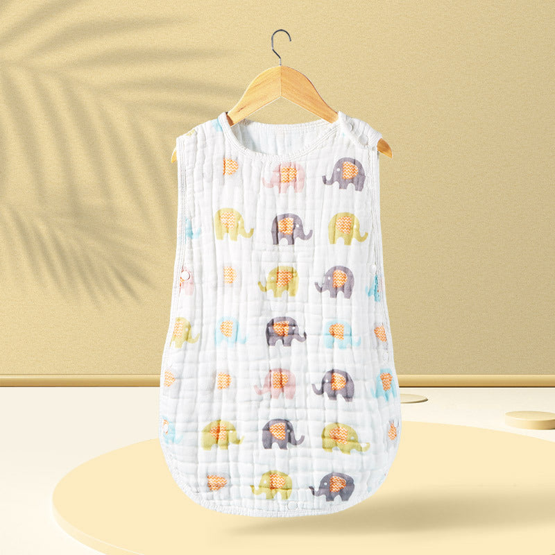 Gigoteuse bébé en gaze de coton sans manches - Mum&Choupinou #