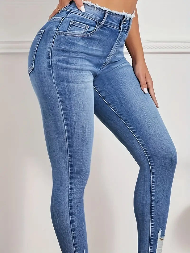 Jean en denim stylé pour femme - Mum&Choupinou #