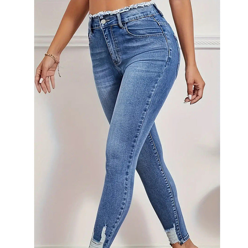Jean en denim stylé pour femme - Mum&Choupinou #