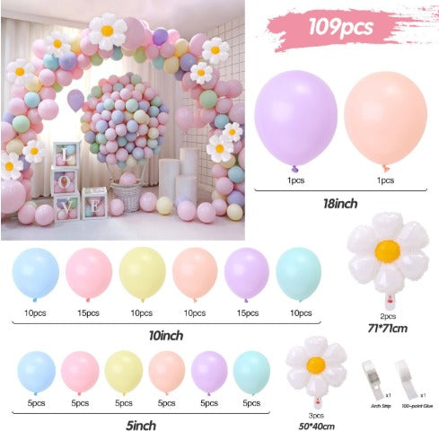 Kit de ballons Joyeux Pastel - 109 pièces