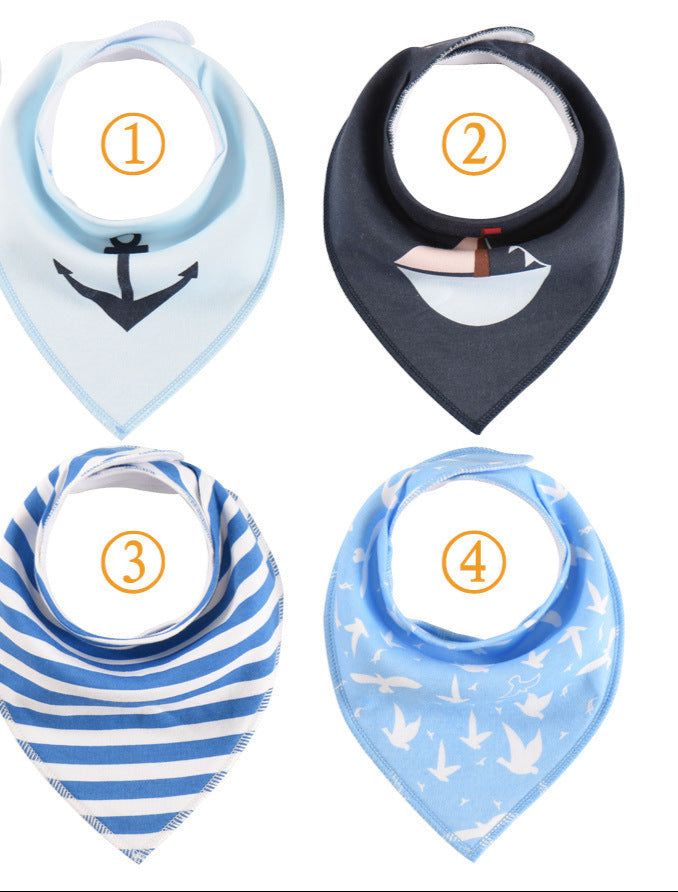 Lot de 4 bavoirs bandana pour bébé - Mum&Choupinou #