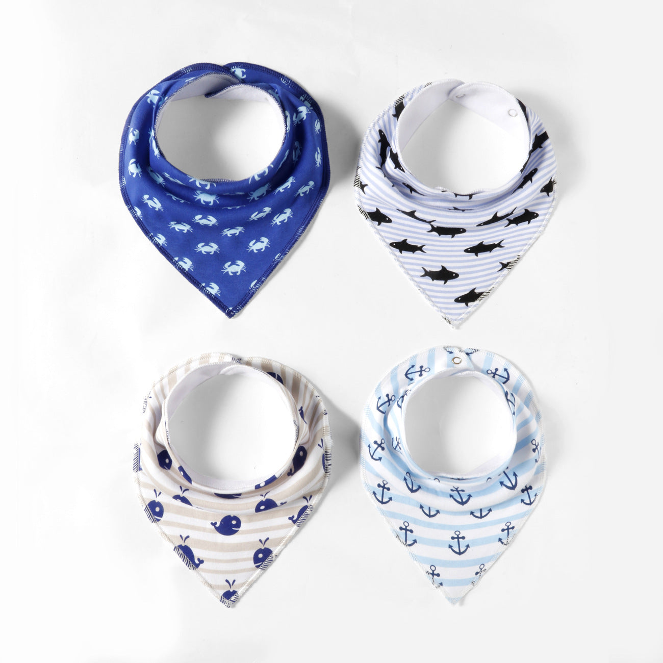 Lot de 4 bavoirs bandana pour bébé - Mum&Choupinou #