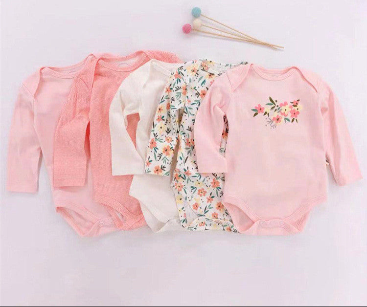 Lot de 5 bodies manches longues pour bébé - Mum&Choupinou #