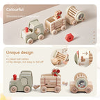 Puzzle-train en bois pour enfant