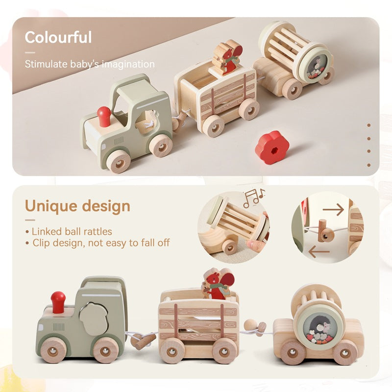 Puzzle-train en bois pour enfant