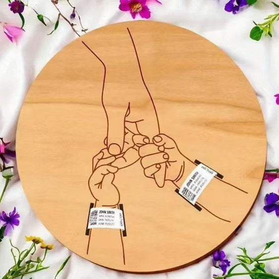 Support souvenir bracelet de naissance