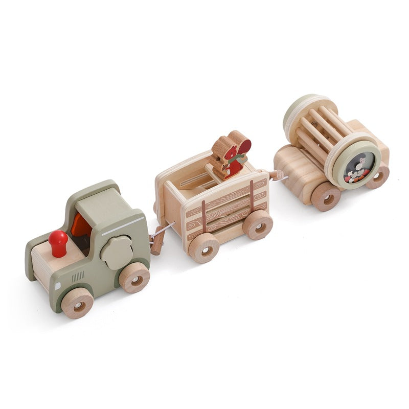 Puzzle-train en bois pour enfant