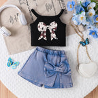 Ensemble haut bretelles et pantajupe