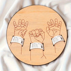 Support souvenir bracelet de naissance