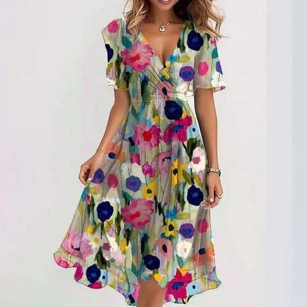 Robe d'été en mousseline de soie 