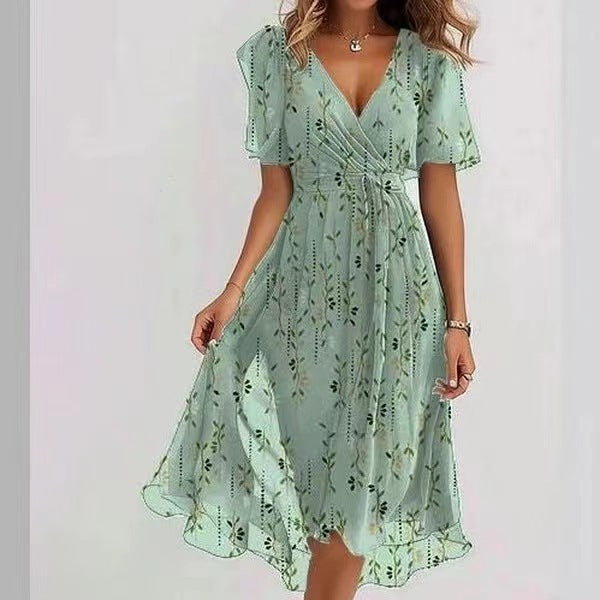 Robe d'été en mousseline de soie 