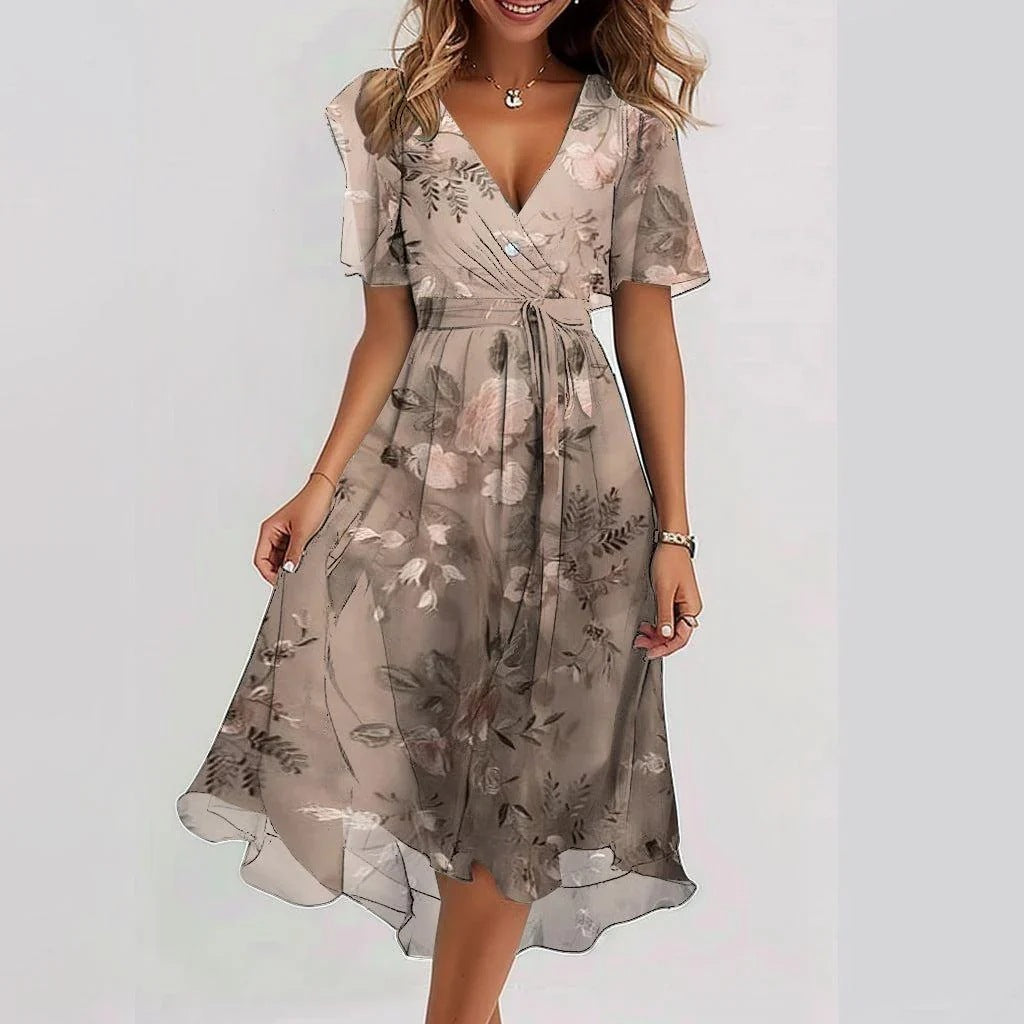 Robe d'été en mousseline de soie 