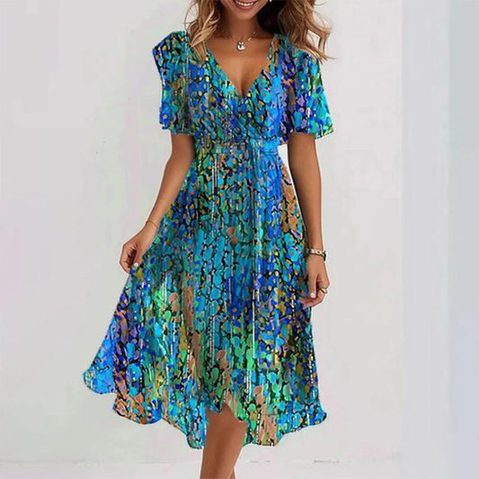 Robe d'été en mousseline de soie