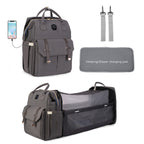 Sac à langer avec matelas intégré et accessoires - Mum&Choupinou #