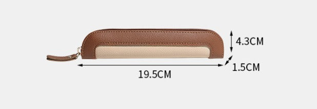 Trousse scolaire fine en similicuir 