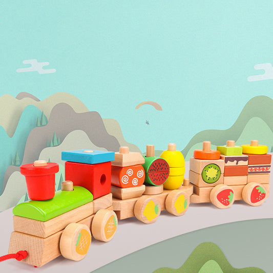 Train en bois à assembler