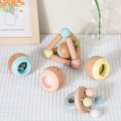 Kit de jouets sensoriels en hêtre - Mum&Choupinou