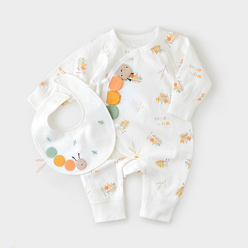 Barboteuse bébé avec bavoir
