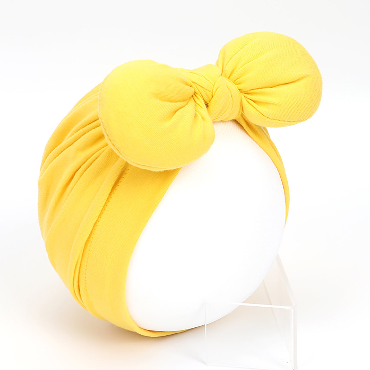 Bonnet-turban à nœud papillon pour fille